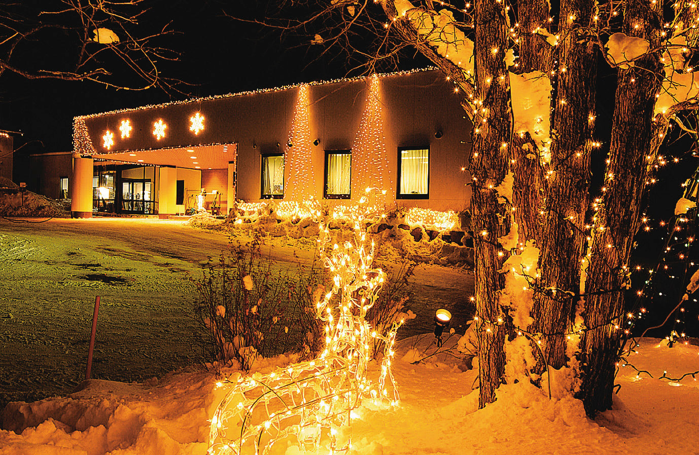Sahoro Resort winter scenery